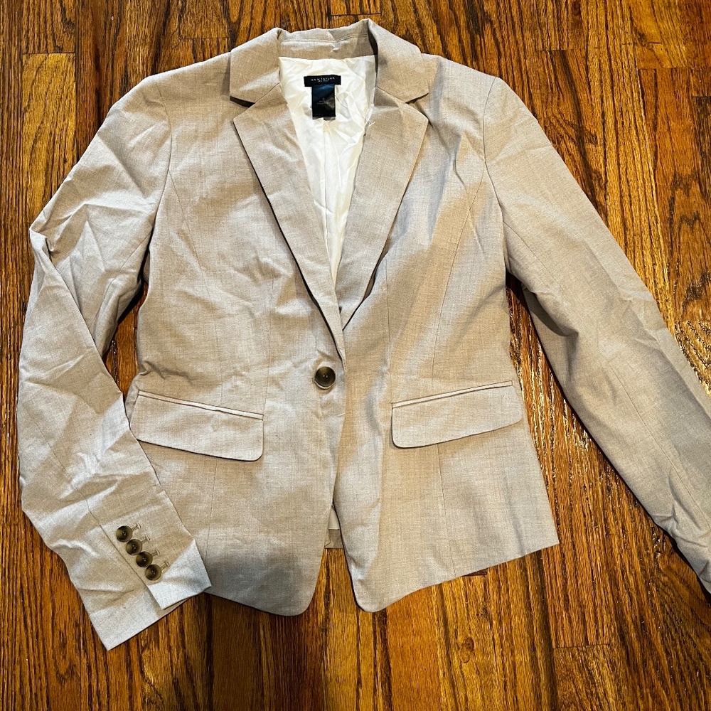 Ann Taylor Factory - Khaki/Tan Suit Jacket
